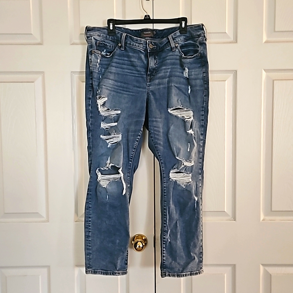 Torrid ripped jeans